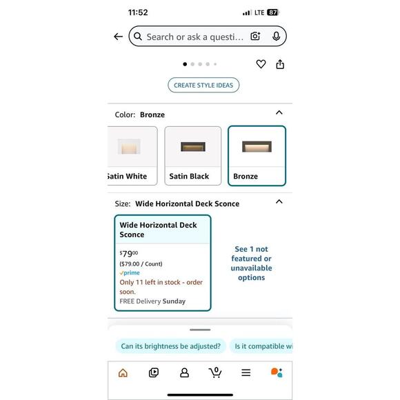 Hinkley Lighting LED Deck Light 1557 Taper 12v 2.5w 8"W Bronze NEW - Picture 2 of 6